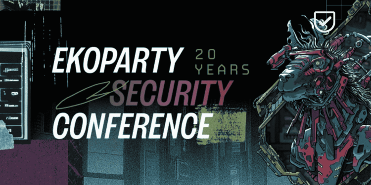 Flyer oficial de la Ekoparty Security Conference 2024