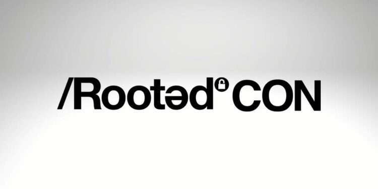 En la imagen se ve el logo de rootedcon 2023