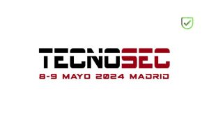 En la imagen se lee tecnosec 8 9 de mayo madrid 2024