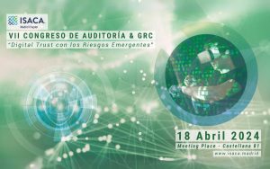 En la imagen se ve el flyer del vii congreso de auditoria y grc 2024