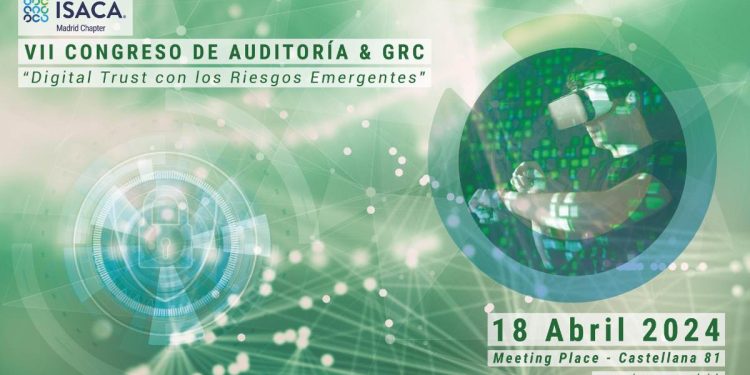 En la imagen se ve el flyer del vii congreso de auditoria y grc 2024