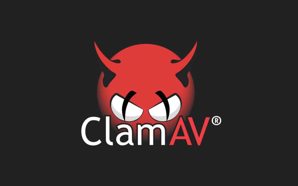 Vemos una imagen del logo del antivirus para Linux Clam AV. 