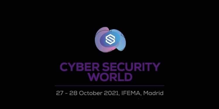 En la imagen se ve el flyer de ciber security world madrid 2023