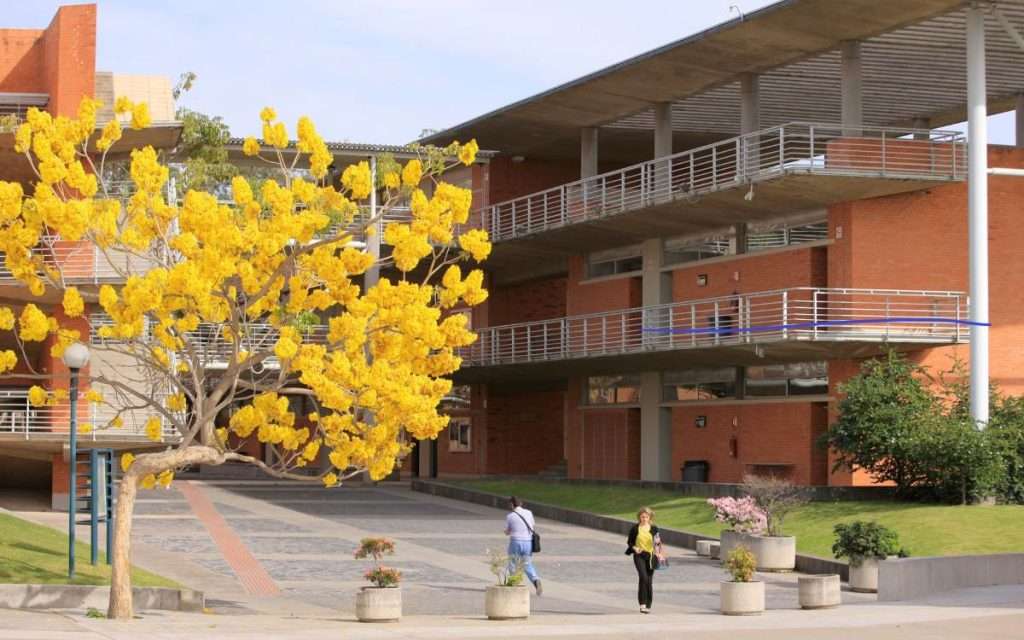 En la imagen se ve una universidad que ofrece una ingeniería en ciberseguridad de méxico.