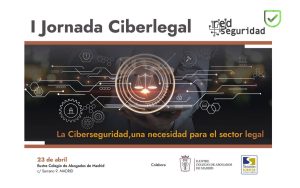 En la imagen se ve el flyer de la I jornada ciberlegal