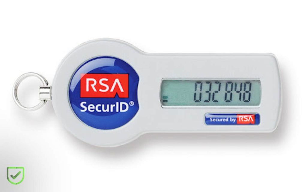 En la imagen se ve un token de rsa secureid