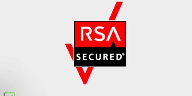 En la imagen se ve el logo de rsa secured