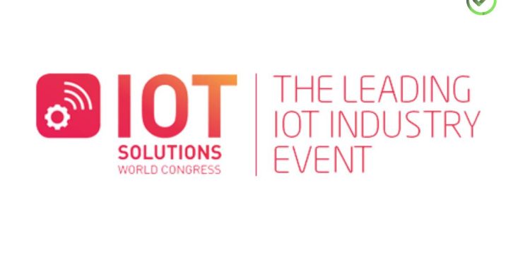 En la imagen se ve el flyer de IOT Solutions World Congress