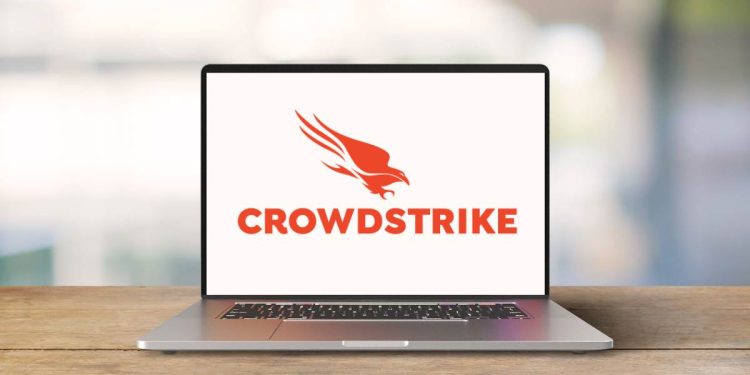 En la imagen se ve el logo de crowdstrike